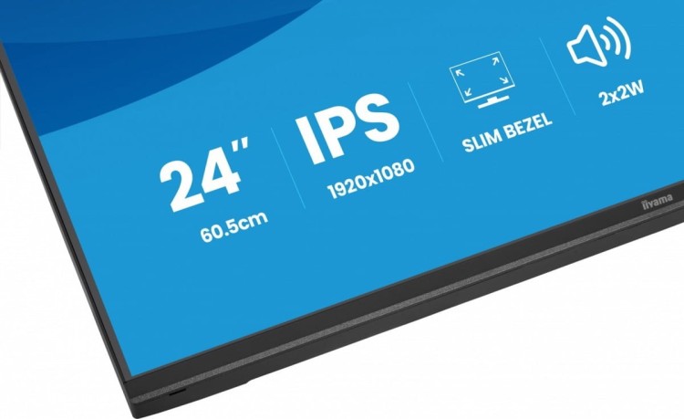 IIYAMA Monitor  ProLite 23.8 cala X2497HSU-B1 IPS,FHD,HDMI,DP,120Hz,350CD,2xUSBv3.2,   2xUSB-C, GW 5lat