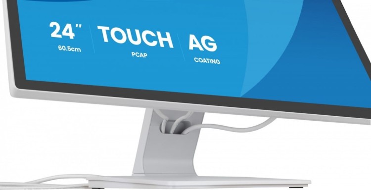 IIYAMA Monitor 24 cale T2452MSC-W1AG FHD,10PKT, POJ, IPS, HDMI, DP, 400cd, biały