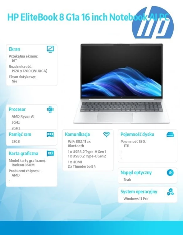 HP Inc. Notebook EliteBook 8 G1a RAIP350 1TB/32GB/W11P/16.0   C51HDET