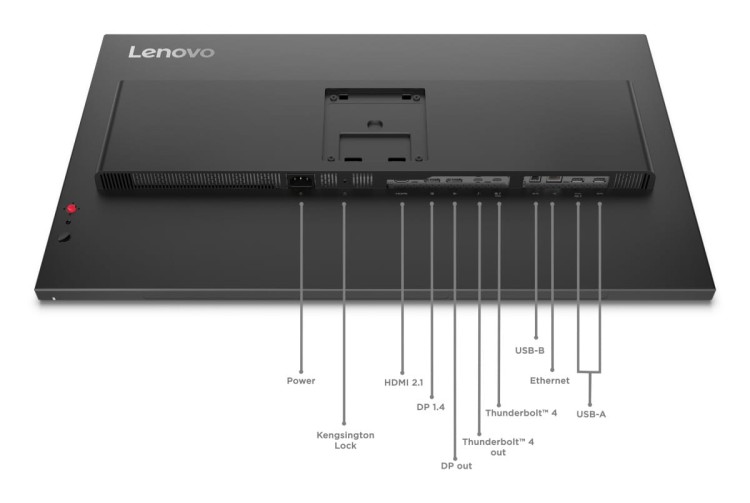 Lenovo Monitor ThinkVision P32UD-40 31,5" IPS 4K UHD AG 4ms 350 cd 1500:1 120Hz Dock Daisy Tilt Swivel Lift Pivot 1mTB