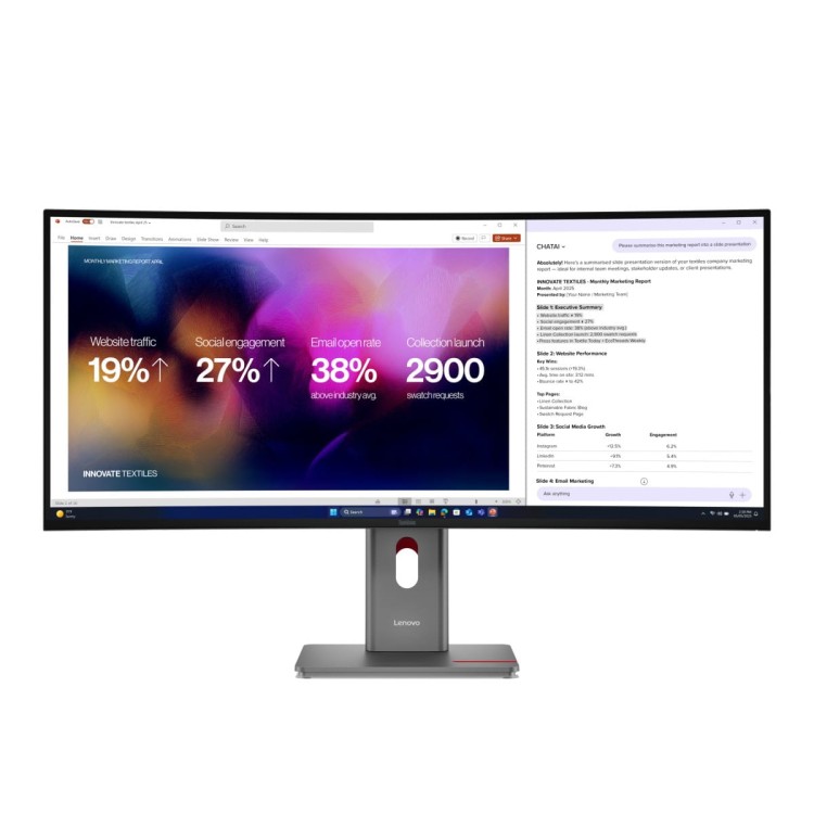 Monitor Lenovo P40WD-40(A253975P0)  40 Monitor-HDMI