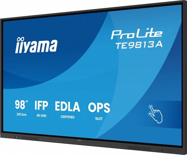 IIYAMA Monitor wielkoformatowy 98 cali TE9813A-B2AG INFRARED,40pkt,IPS,4K