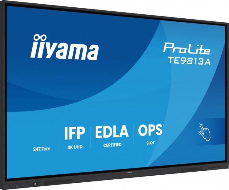 IIYAMA Monitor wielkoformatowy 98 cali TE9813A-B2AG INFRARED,40pkt,IPS,4K