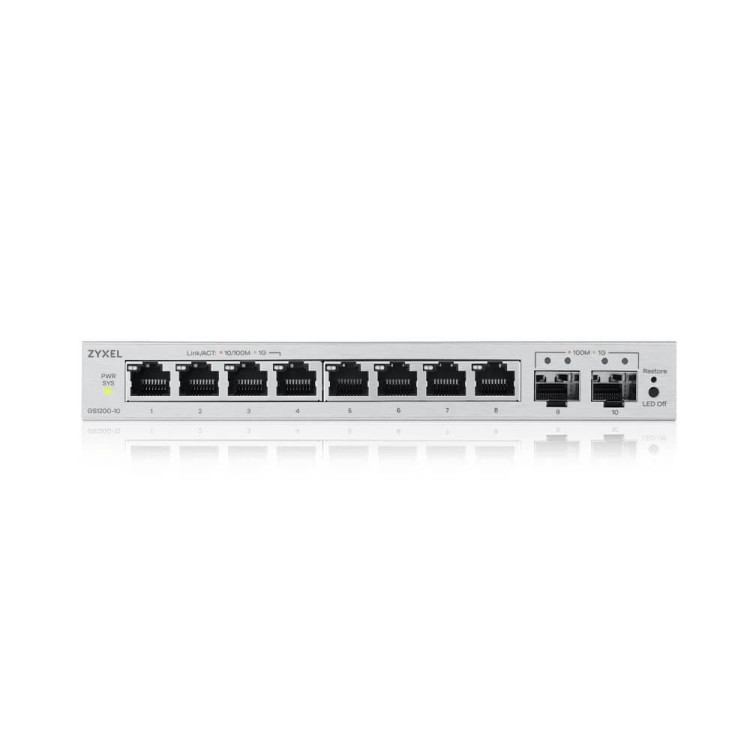 Zyxel Przełącznik 8xGE 2XSFP GS1200-10V3-EU0101F