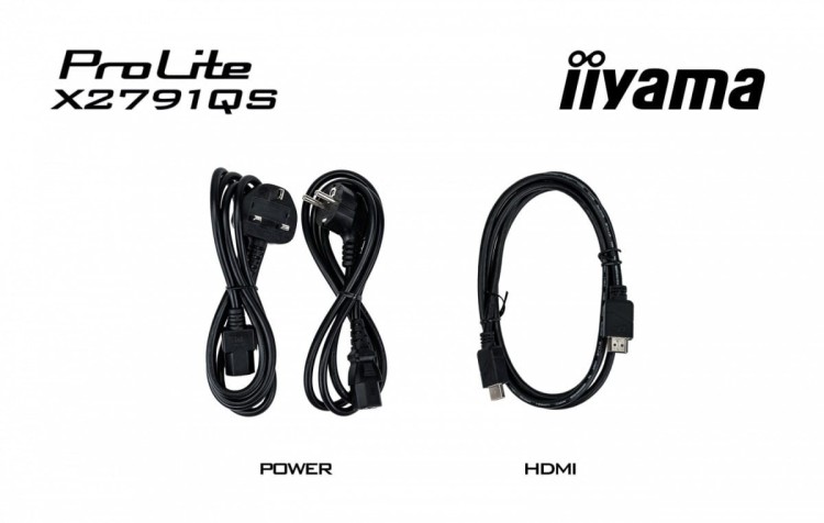 IIYAMA Monitor 27 cali X2791QS-B1 IPS, QHD, 120Hz, HDMI, DP, 2xUSB, 1500:1, 350cd, 2x2W, cienka ramka z 4 stron