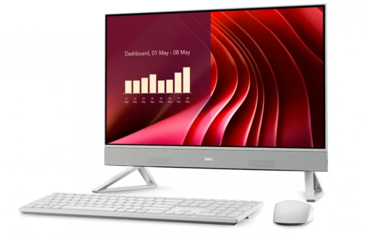 Dell Komputer Dell 24 All-in-One EC24250 Win 11 Pro i5-1334U/16GB/512GB SSD/23.8 FHD/Intel Iris Xe/Cam/WLAN + BT/Backlit Kb/3Y ProSupport