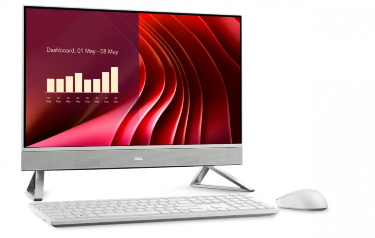 Dell Komputer Dell 24 All-in-One EC24250 Win 11 Pro i5-1334U/16GB/512GB SSD/23.8 FHD/Intel Iris Xe/Cam/WLAN + BT/Backlit Kb/3Y ProSupport