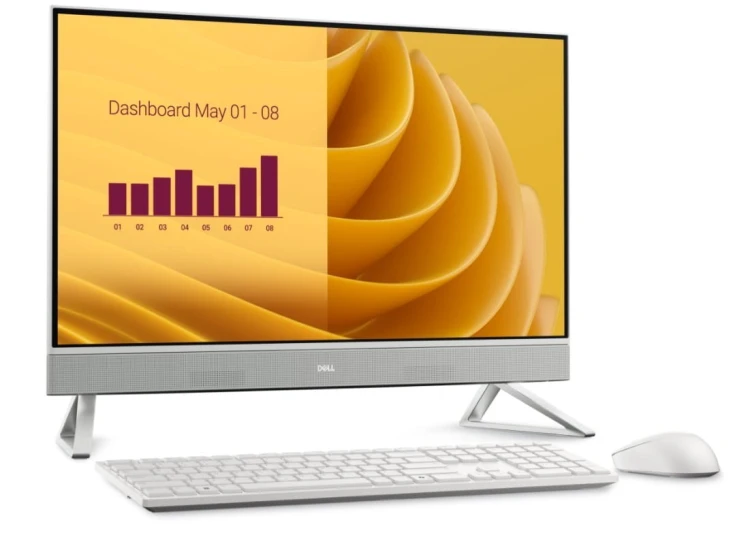 Dell Komputer Dell 27 All-in-One EC27250 Win11Pro CORE 7-150U/16GB/1TB/27.0 FHD Touch/Intel Graphics/Cam/WLAN + BT/Backlit Kb/3Y ProSupport