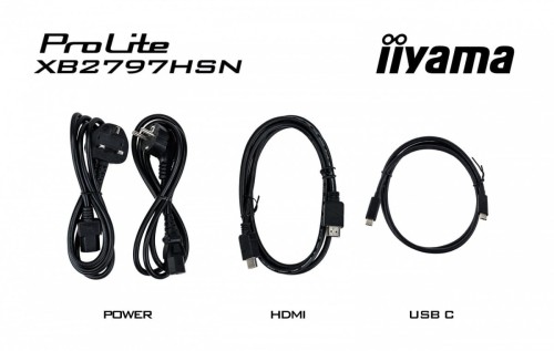 IIYAMA Monitor 27 cali XB2797HSN-B1 IPS,FHD,HAS150 ,350cd,1ms                HDMI, DP,USB-C DOCK 65W, 4xUSB HUB, RJ45