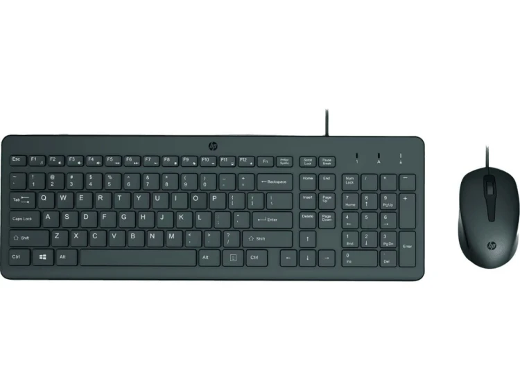 HP Inc. Zestaw klawiatura i mysz Classic 150 przewodowy czarny 240J7AA#ABB