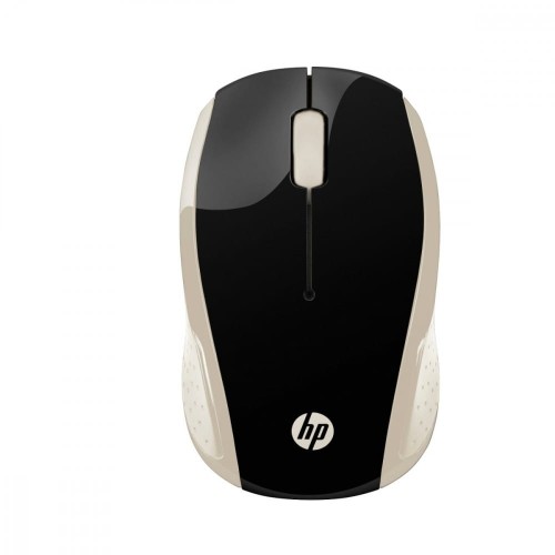 HP Inc. Mysz Classic 200 Silk Gold czarno-złota bezprzewodowa - 2HU83AA#ABB