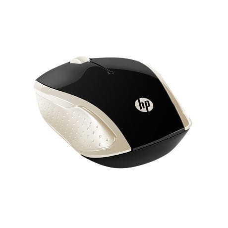 HP Inc. Mysz Classic 200 Silk Gold czarno-złota bezprzewodowa - 2HU83AA#ABB