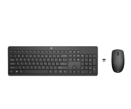 HP Inc. Klawiatura z myszą HP 230 Combo Bezprzewodowa Czarna 18H24AA#ABB