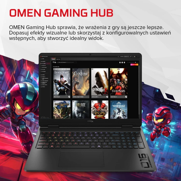 HX OMEN 1616-ap1022nwx Ryzen 9 9955HX (16C)16GB 512GB PCIe NVIDIA GeForce RTX 5070 12GB  FreeDOS 3.0