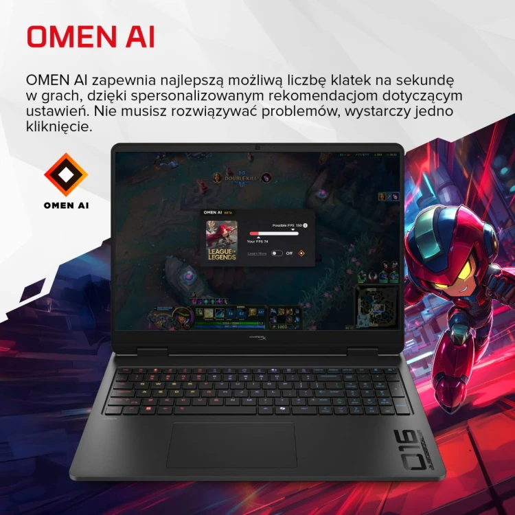 HX OMEN 1616-ap1022nwx Ryzen 9 9955HX (16C)16GB 512GB PCIe NVIDIA GeForce RTX 5070 12GB  FreeDOS 3.0