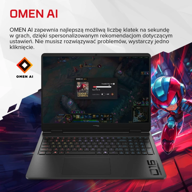 HX OMEN 1616-am2037nwx Ultra 9 386H (16C) 50 NPU TOPs16GB 512GB PCIe Gen5 ValueNVIDIA GeForce RTX 5070 8GB  W11H6 NG PRE