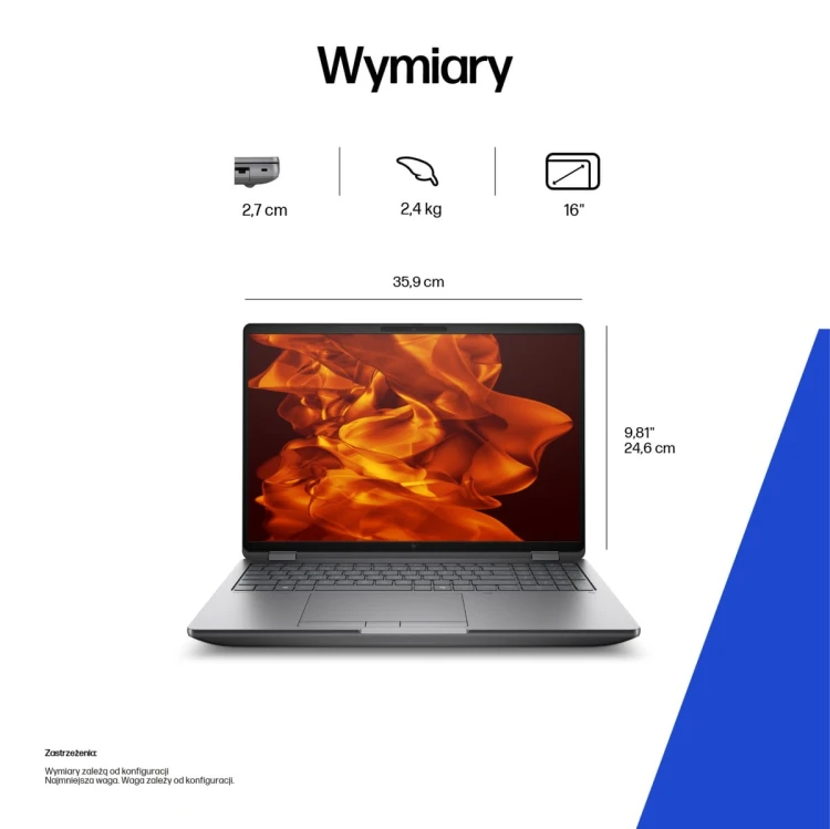 HP ZBG1i16 U7 265HX 16 64GB/1T PC Intel U7 265HX, 16 WUXGA AG LED UWVA, DSC, Webcam, 64GB DDR5, 1.0TB SSD, be+BT