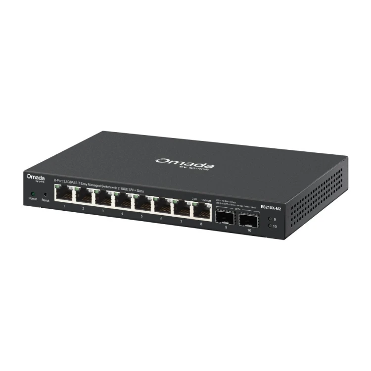 TP-LINK Przełącznik ES210X-M2 Omada Easy Managed, 8 portów 2,5G i 2 sloty SFP+ 10GE