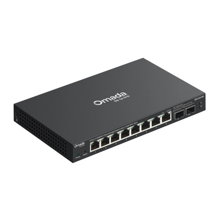 TP-LINK Przełącznik ES210X-M2 Omada Easy Managed, 8 portów 2,5G i 2 sloty SFP+ 10GE