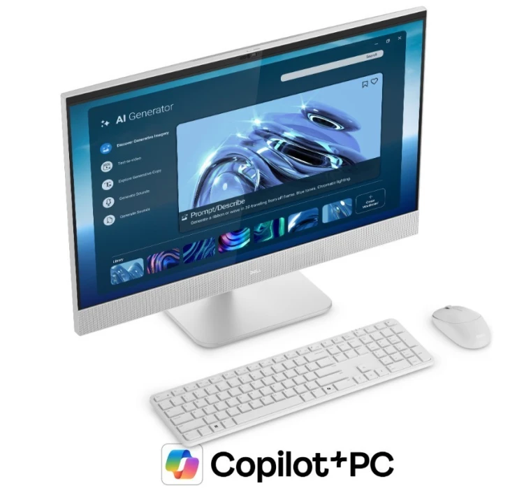 Dell Komputer Dell 27 All-in-One EC27260 W11Pro U5-322/16GB/512GB SSD/27.0 FHD/Int/FHD Cam/Mic/WLAN+BT/Kb/Mouse/3Y Dell Care Plus