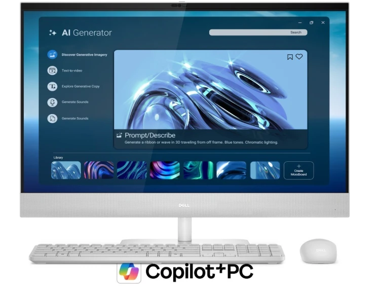 Dell Komputer Dell 27 All-in-One EC27260 W11Pro U7-355/32GB/1TB SSD/27.0 QHD/Int/Cam/Mic/WLAN+BT/Kb/Mouse/3Y Dell Care Plus