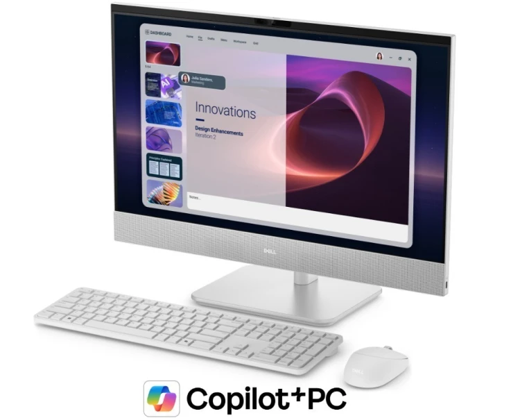 Dell Komputer Dell 24 All-in-One EC24260 W11Pro U7-355/32GB/1TB SSD/23.8 FHD Touch/Int/Cam/Mic/WLAN+BT/Kb/Mouse/3Y Dell Care Plus