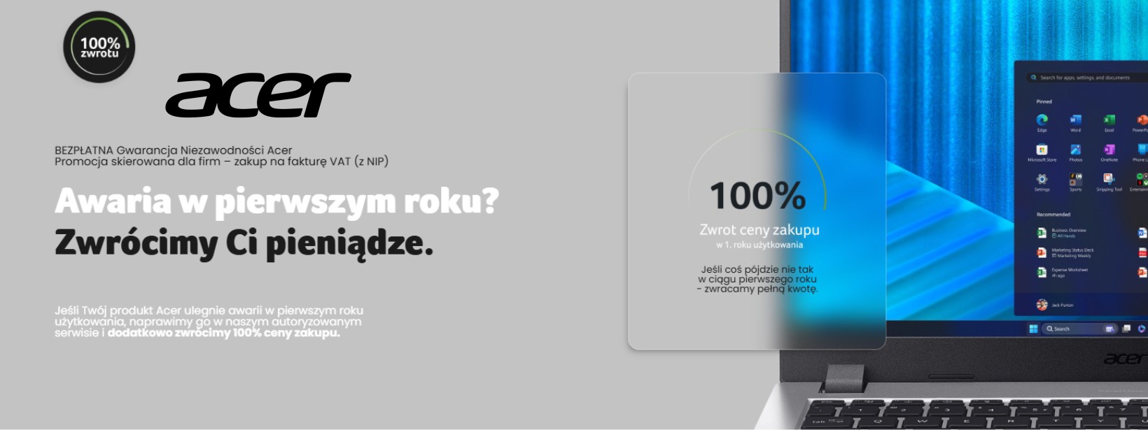 Gwarancja niezawodności Acer