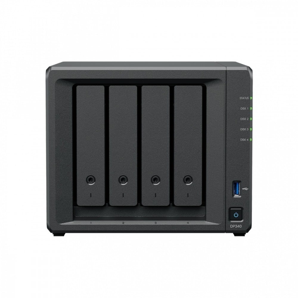 Synology Serwer NAS DP340 AMD R1600 16GB 4x8TB 2x400G 3Y