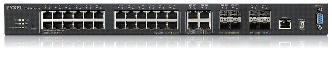 Zyxel Przełącznik zarządzalny XGS4600-32 24xGb 4xSFP/Gb 4x10Gb SFP+