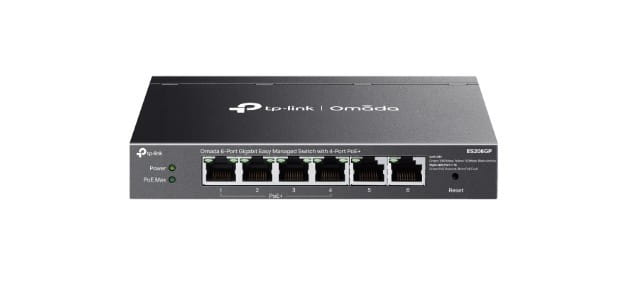 TP-LINK Przełącznik Omada 6-PortGB  Easy Managed Switch with 4-Port PoE+    PORT: 4× Gigabit PoE+ Ports, 2x Gigabit Non-PoE Ports
