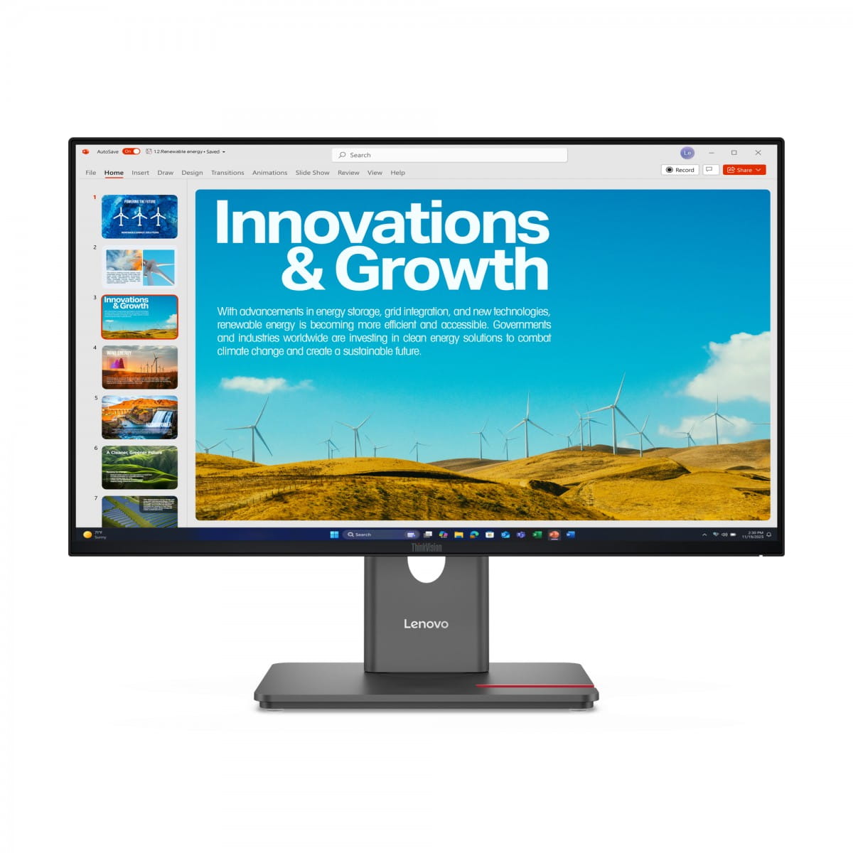 Lenovo Monitor ThinkVision P24QD-40 23,8" IPS QHD AG