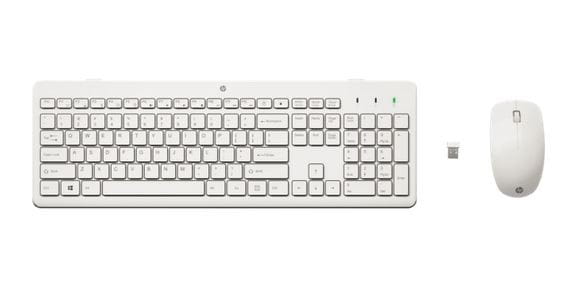 HP Inc. Klawiatura i mysz bezprzewodowa 230 White 3L1F0AA
