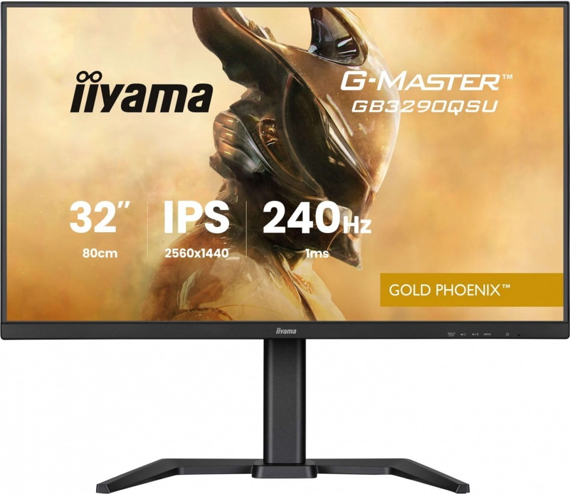 IIYAMA Monitor 32 cale GB3290QSU-B1 1ms,IPS,240Hz,2xHDMI,DP,400cd,1000:1,   USB HUBx4, 2x2W, HAS,