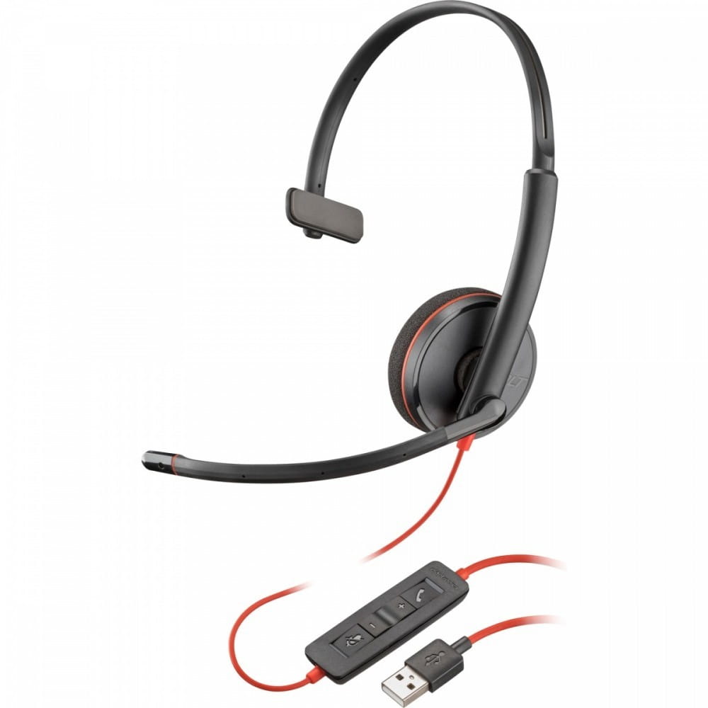 POLY Zestaw słuchawkowy Blackwire C3210 USB-A czarny (Bulk) 77R24A6