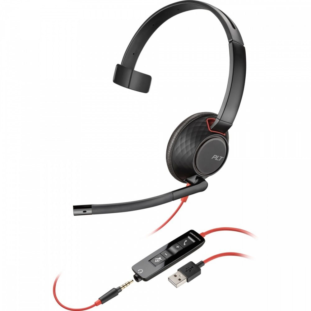 POLY Zestaw słuchawkowy Blackwire 5210 Mono USB-A (Bulk) 80R98A6