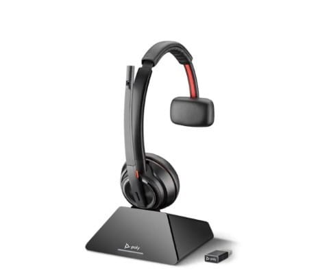 POLY Zestaw słuchawkowy Savi 8210 UC z certyfikatem Microsoft Teams DECT 1880-1900 MHz USB-A  8D3F1AA#ABB
