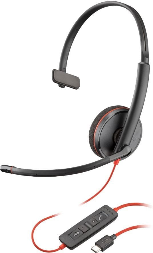 POLY Słuchawki Blackwire 3210 Mono USB-C/A 8X214AA