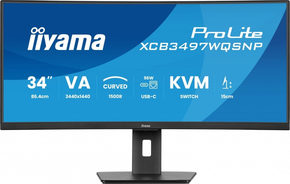 IIYAMA Monitor 34 cale XCB3497WQSNP-B1 + Norton Small Business card 250G PL