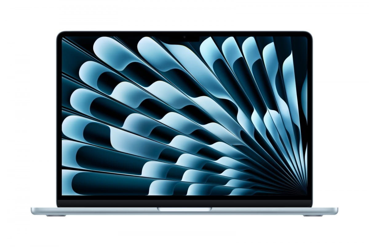 Apple MacBook Air 13.6 cala: M5 10/10, 16GB, 1TB SSD, bez zasilacza - Błękitny