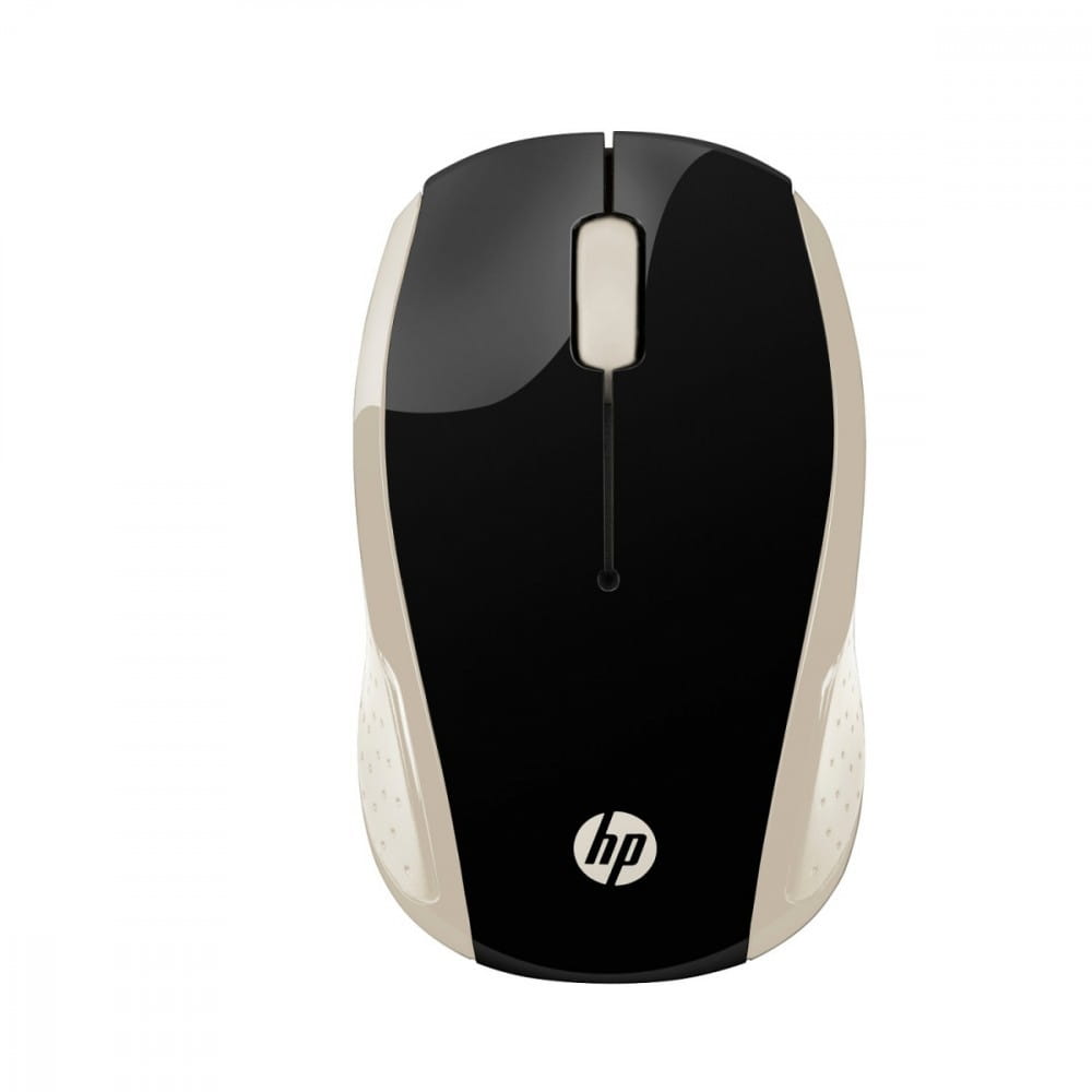 HP Inc. Mysz Classic 200 Silk Gold czarno-złota bezprzewodowa - 2HU83AA#ABB