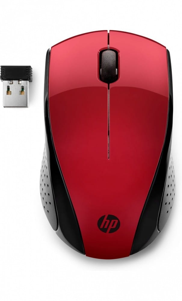 HP Inc. Mysz 220 bezprzewodowa czerwona - 7KX10AA#ABB