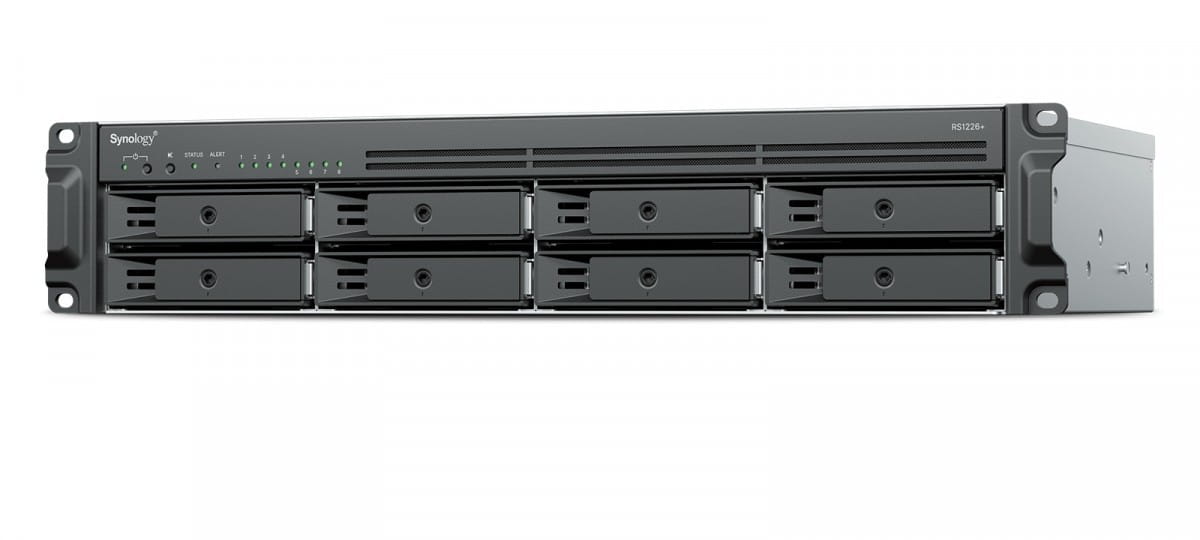 Synology Serwer NAS RS1226+ 8x0HDD 2,2Ghz 2x2,5GbE 1x4GB DDR4 3Y