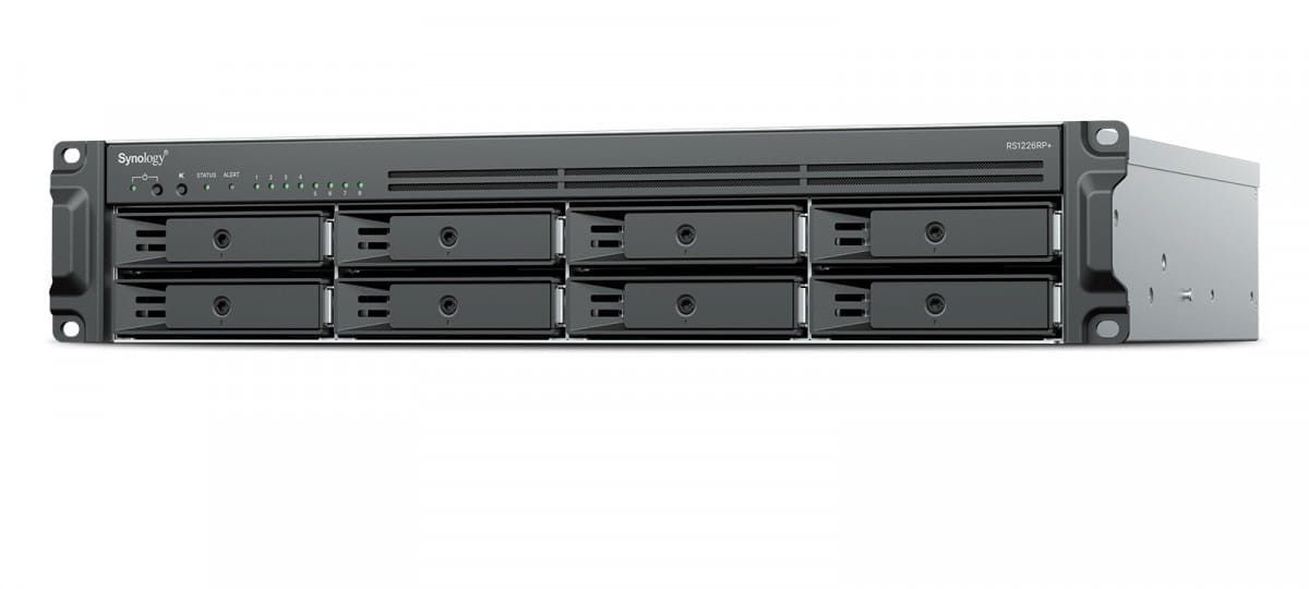 Synology Serwer NAS RS1226RP+ 8x0HDD 2,2Ghz 2x2,5GbE 1x4GB DDR4 3Y