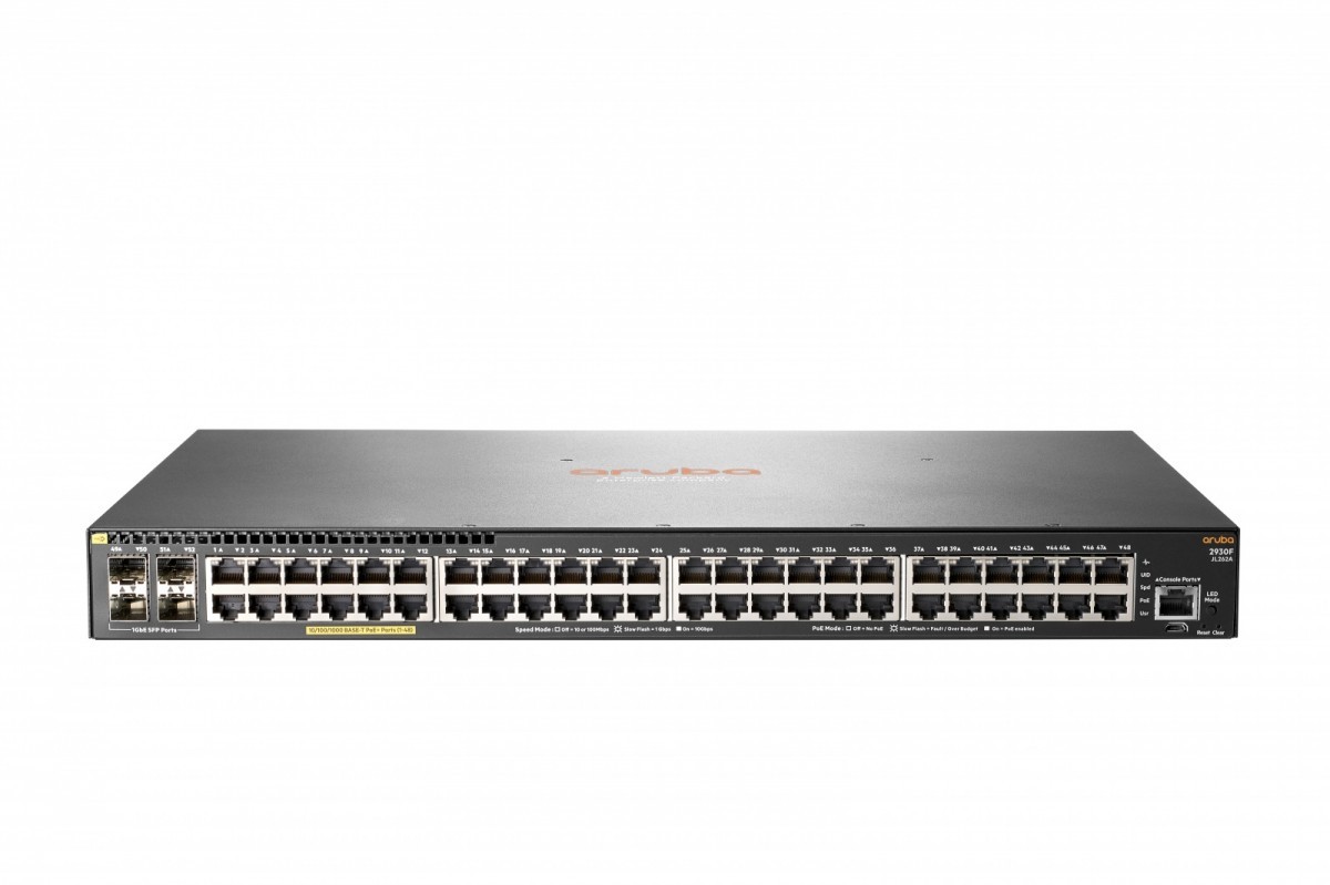 Hewlett Packard Enterprise Przełącznik ARUBA 2930F 48G PoE+ 4SFP Switch JL262A